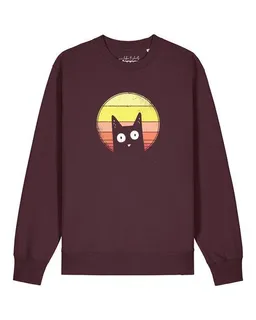 watapparel watapparel Sweatshirt Unisex Sunset Cat – Produktbild 1 von 1