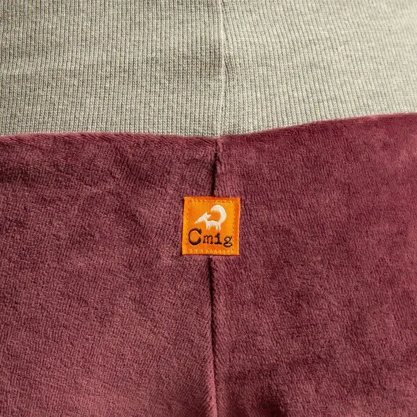 Cmig Cmig Bio Wohlfühl- und Yogahose aus Nicki, Berry / heather grey, – Produktbild 4 von 4