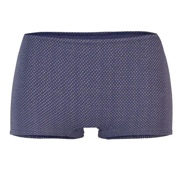 Frija Omina Frija Omina Bio-Panty Erna Muster, Punkte grau auf blau, – Produktbild 1 von 2