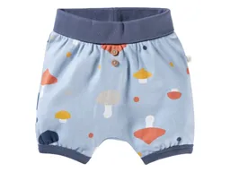 HANS NATUR Pumphose Baby kurz Bio-Baumwolle Pilzparty blau Gr.50/56 – Produktbild 1 von 1