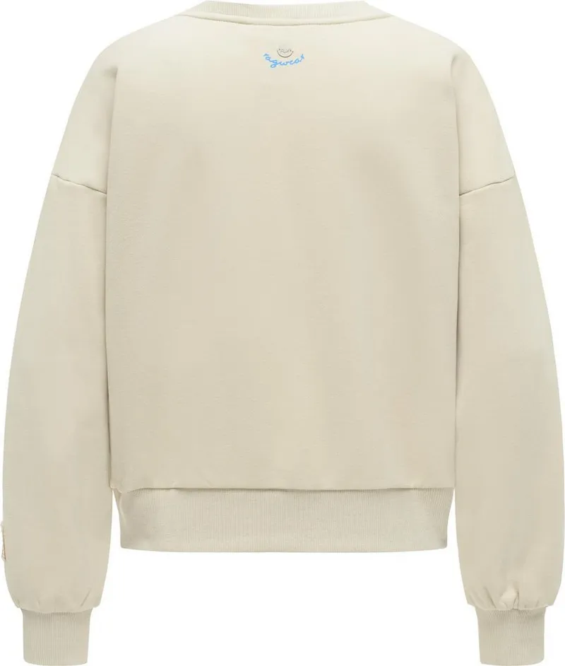 ragwear ragwear Sweater Wuss PP lässiges oversized Damen Sweatshirt mit Print, Braun, – Produktbild 3 von 3