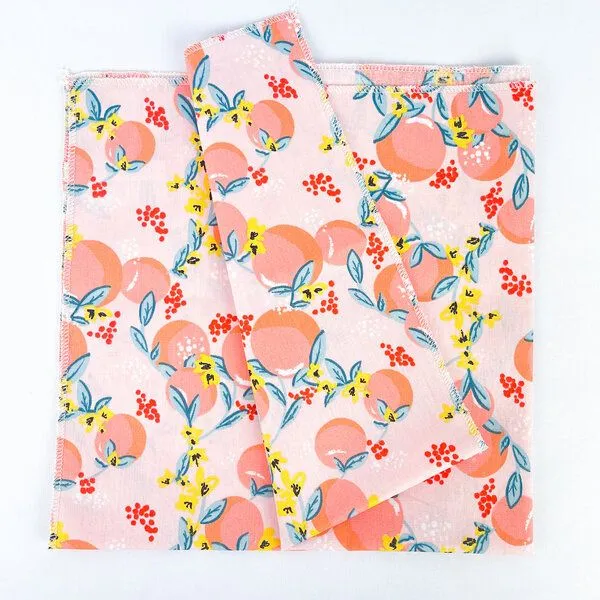 ever&again ever&again Furoshiki Tücher, Geschenkpapier aus Stoff, Apricot, – Produktbild 1 von 4