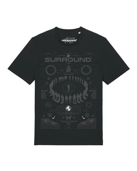 watapparel watapparel T-Shirt Unisex Surround, Black, – Produktbild 1 von 2