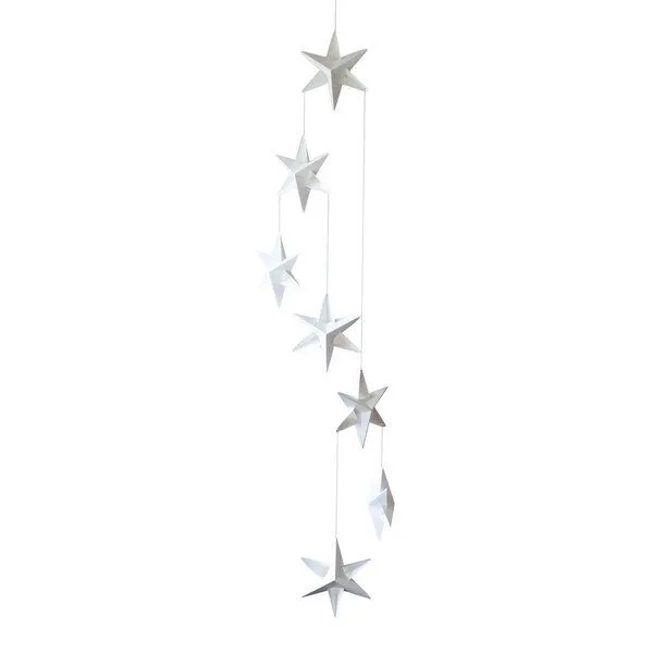 Livingly Livingly Stern Mobile, Mobile Sterne Papier, Weiss, – Produktbild 1 von 2