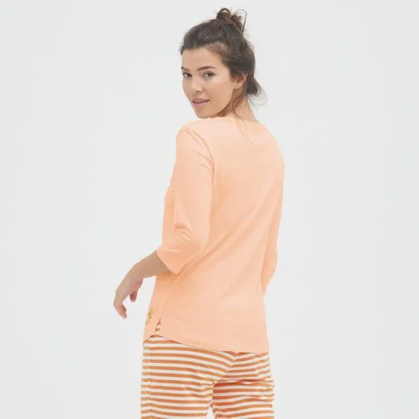 Living Crafts Living Crafts Schlaf-Shirt - KRISTIN, Apricot ice (orange), – Produktbild 1 von 3