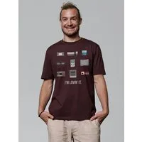 watapparel watapparel T-Shirt Unisex Videogames, Red brown, – Produktbild 1 von 1