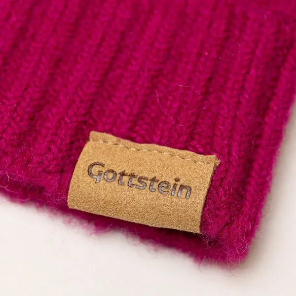 Gottstein Gottstein Alpine Wool Cap Wollmütze aus 100% Schafwolle für Damen & Herren | Made in Tirol, Fuschsia, – Produktbild 3 von 3