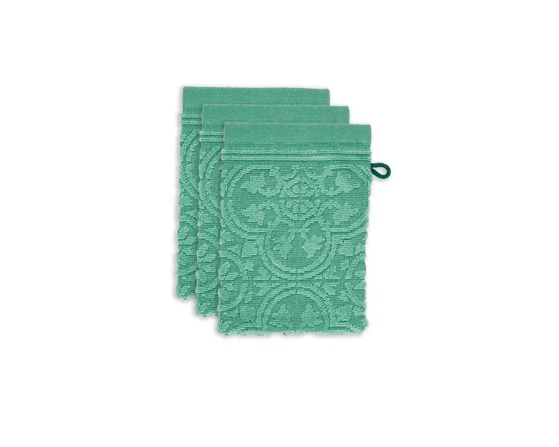 PiP Studio Handtuch Tile Pip Green 16X22 Set A 3 Grün 100% Cotton, terry, 500 GSM 16, Baumwolle (1-St), Handtuch Frottetuch – Produktbild 1 von 4