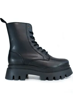 Will's Vegan Store Will's Vegan Store Damen vegan Schnürstiefel Track Sole 8-Loch Schwarz – Produktbild 1 von 1