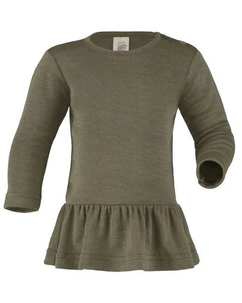 Engel Engel Natur Baby- Kleinkinder Tunika Langarm Schurwolle Seide, Olive, – Produktbild 1 von 1