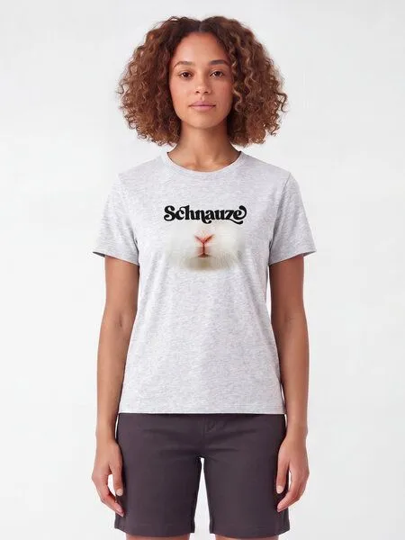 watapparel watapparel T-Shirt Frauen Schnauze, Cool heather grey, – Produktbild 2 von 2