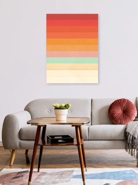 Photocircle Photocircle Poster / Leinwandbild - Rainbow Chevrons II – Produktbild 2 von 4