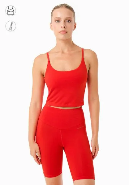 ORGANICATION ORGANICATION TARRA | Crop-Top aus Bio-Baumwolle, Red hot, – Produktbild 1 von 3