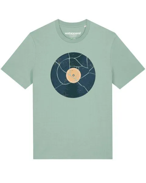 watapparel watapparel T-Shirt Unisex Broken Vinyl, Aloe, – Produktbild 1 von 4