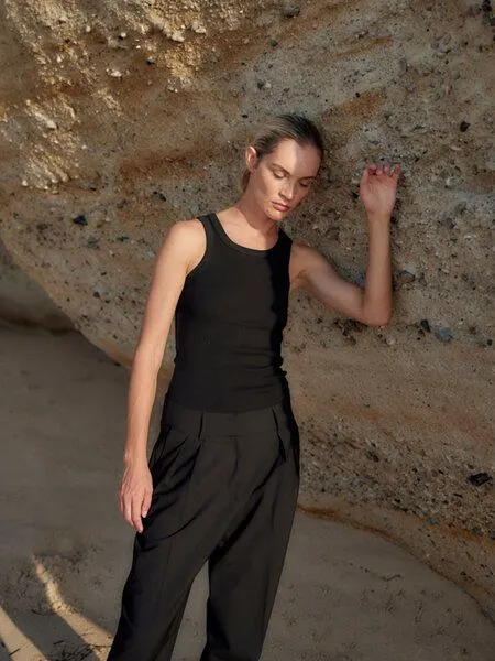 WOTE WOTE Tanktop new shape aus Organic Cotton, Schwarz, – Produktbild 1 von 4