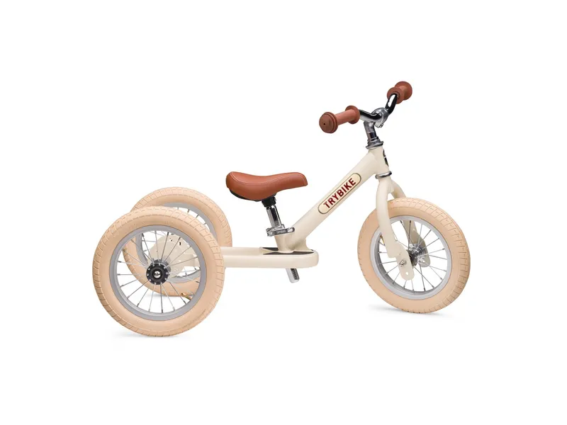 Trybike Trybike 2-in-1 Laufrad mit Stahlrahmen Cream Matt, Weiß, natur, – Produktbild 1 von 2