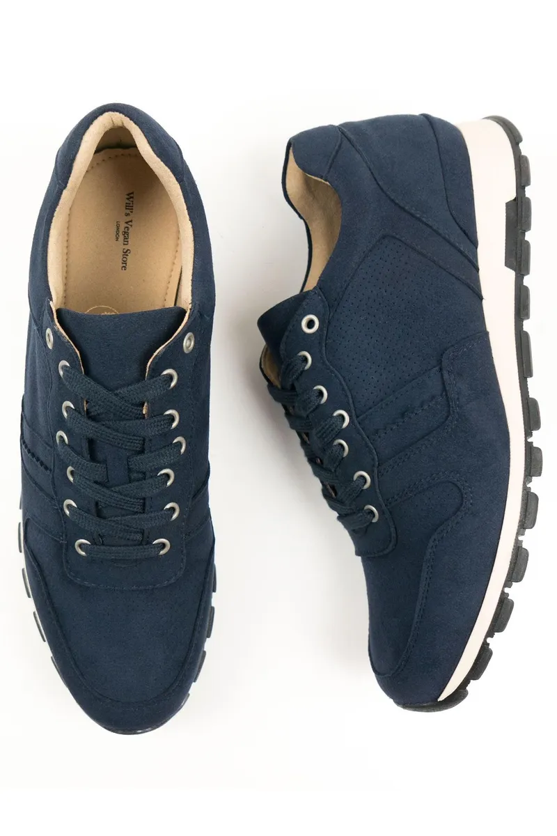 Will's Vegan Store Will's Vegan Store Herren vegan Sneaker Milan Dunkelblau, Dunkelblau, – Produktbild 1 von 2