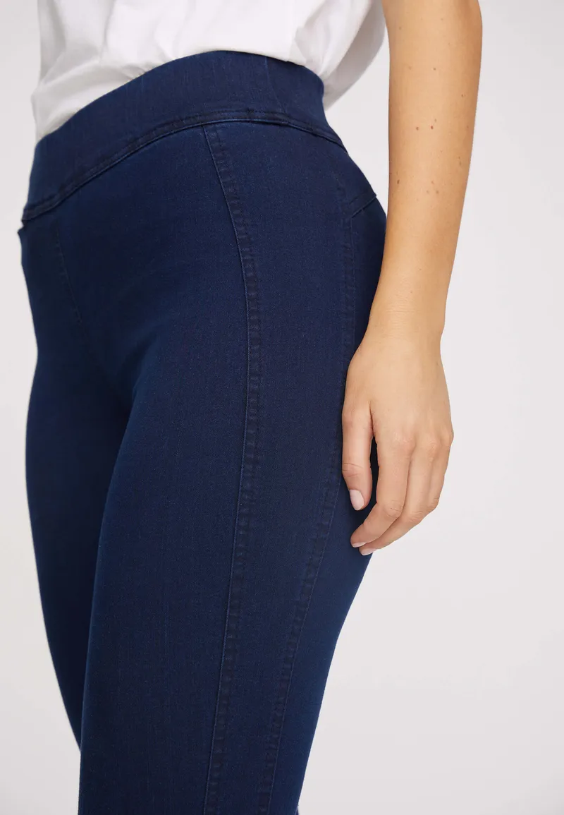 LAURIE LAURIE Damen vegan Serene Slim Sl - Dunkelblauer Denim, Dunkelblau, – Produktbild 2 von 2