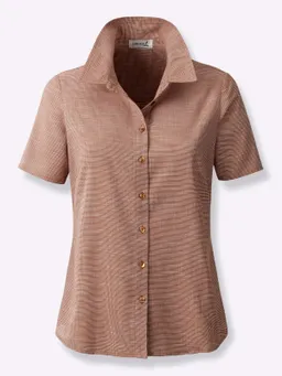 Witt Kurzarm-Bluse cognac-weiß-gemustert – Produktbild 1 von 1