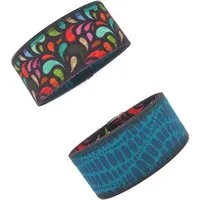 Seegarn Seegarn Wende-Armband 3cm, Paisley gr (schwarz) / punkte (blau), – Produktbild 1 von 1