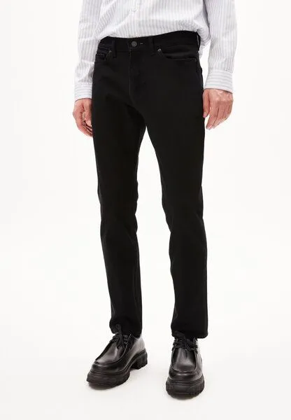 ARMEDANGELS ARMEDANGELS Iaan Comfort - Herren Straight Leg Mid Waist aus Bio-Baumwoll Mix, Rinse black, – Produktbild 1 von 4