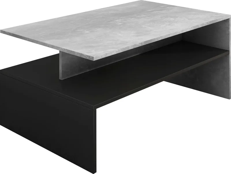 OTTO home Couchtisch Baros, 100 x 60 cm, Schwarz|silberfarben, – Produktbild 1 von 5