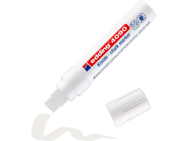 Edding Edding Kreidemarker "Window Marker 4090" weiß – Produktbild 2 von 3