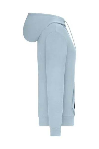 Daiber Daiber Herren Pullover Kängurutasche Ärmeltasche Kapuze, Milky (blau), – Produktbild 3 von 4