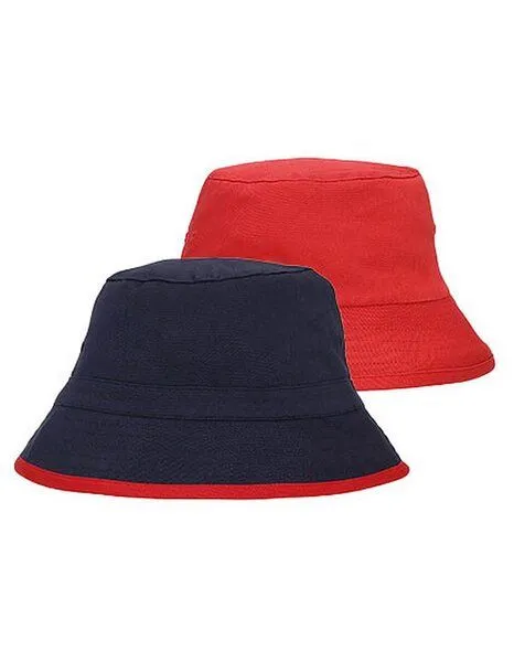 Neutral Neutral Wende Sonnenhut Bucket Hat Fischerhut Damen / Herren Anglerhut, Navy/rot, – Produktbild 3 von 3