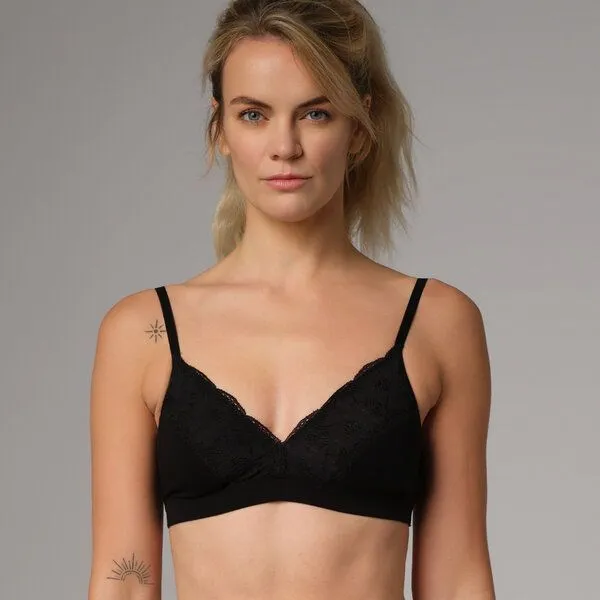 comazo|earth comazo|earth Fairtrade Soft BH | GOTS zertifiziert, Schwarz, – Produktbild 1 von 4