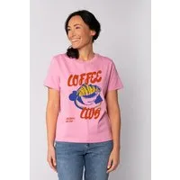 watapparel watapparel T-Shirt Frauen Coffee club, Bubble pink, – Produktbild 1 von 1