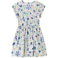People Wear Organic People Wear Organic "Kurzarm Kleid, bunt bedruckt, ""tropische Blüte"", Bio-Baumwolle" – Produktbild 1 von 1