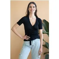 Avani Avani Damen vegan Wickeltop Olivier Schwarz – Produktbild 1 von 1