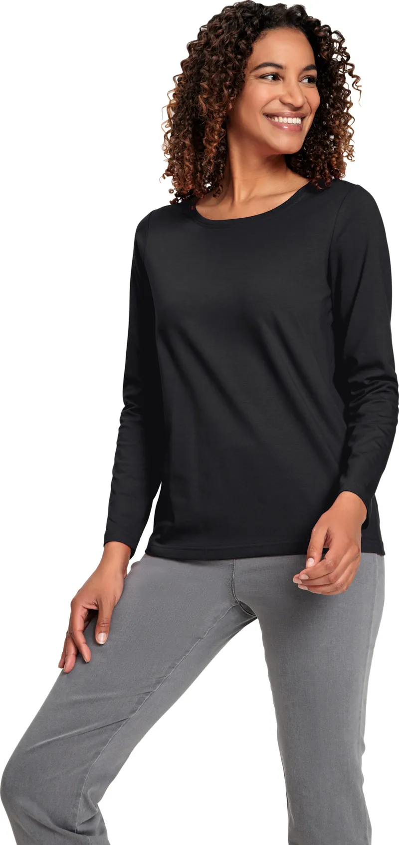 Witt Rundhalsshirt schwarz, Schwarz, – Produktbild 2 von 2