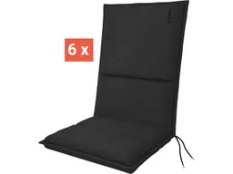 Doppler doppler Auflage "CITY" Midi, 6er-Pack, 110x48x6 cm, Polyester, anthrazit – Produktbild 1 von 1