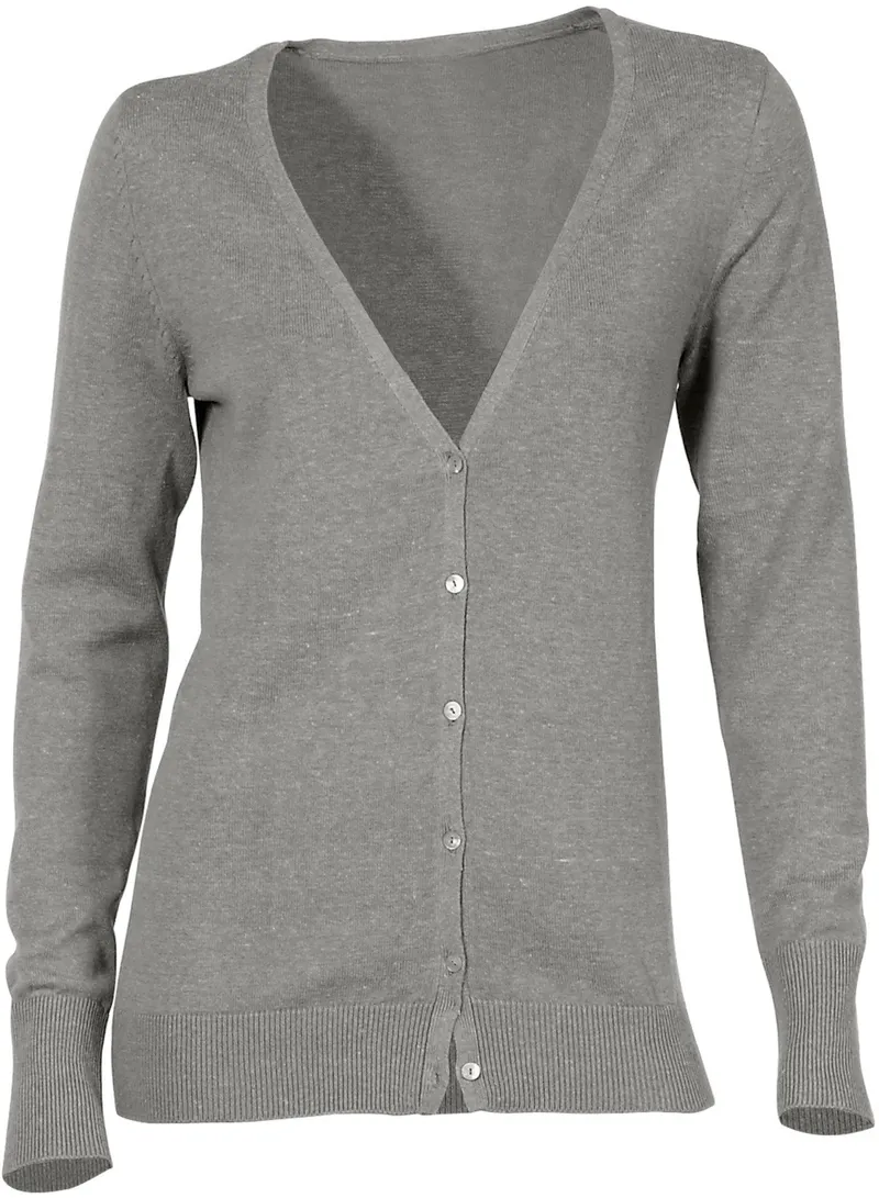 heine Feinstrickjacke grau-melange, Grau-melange, – Produktbild 2 von 2
