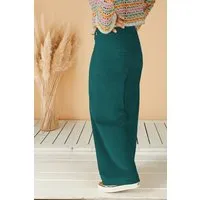 La Gitana La Gitana Damen Cordhose „Lina“ aus Stretch Bio Baumwolle, Passform: Loose Fit, Petrol (blaugrün), – Produktbild 1 von 1