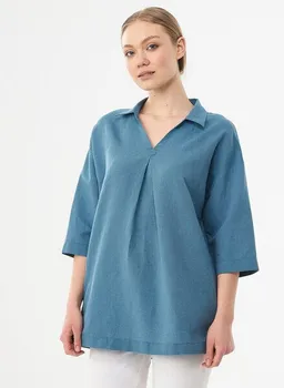 ORGANICATION ORGANICATION Bluse aus Leinen und Bio-Baumwolle – Produktbild 1 von 1