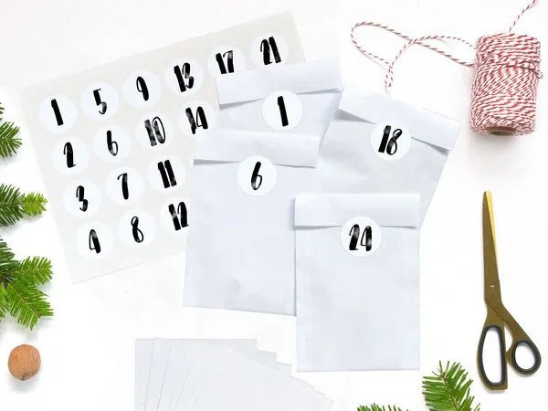 renna deluxe renna deluxe DIY Adventskalender zum Befüllen, Schwarz, – Produktbild 1 von 4