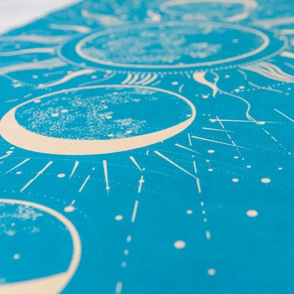 Divasya Divasya Reise Yogamatte aus Naturkautschuk & recycelter Mikrofaser, Blau - blue moon, – Produktbild 3 von 5