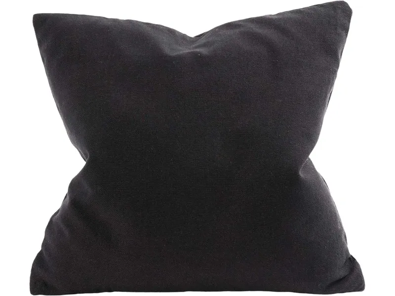 HängemattenGlück HängemattenGlück Kissenbezug aus reiner Bio Baumwolle 40x40cm Grautöne, Anthrazit (schwarz), – Produktbild 1 von 4