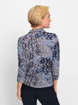 Witt Poloshirt bleu-sesam-bedruckt – Produktbild 1 von 1