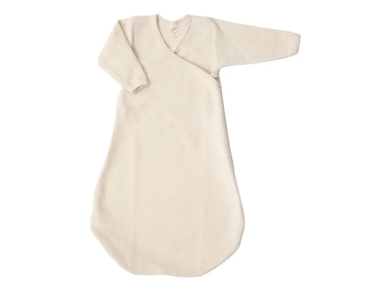 Lilano Lilano Schlafsack Baby Ganzjahr mit Arm Bio-Merinowolle natur Gr.62/68, Natur, – Produktbild 1 von 2
