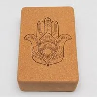 Divasya Divasya Yogablock "natural touch" aus Kork / mittlere Größe / abgerundete Ecken, Natural, – Produktbild 1 von 3