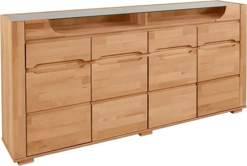 OTTO home Sideboard Denis, Breite 200 cm, Braun, – Produktbild 5 von 8