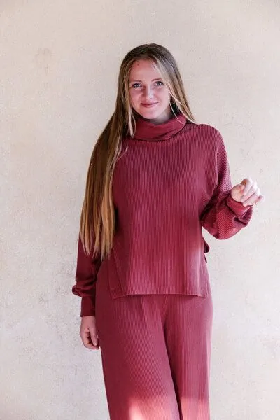 Vivien Joy Vivien Joy Wide Leg Pants Aila Comfy, Cider (rot), – Produktbild 2 von 4