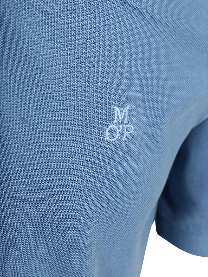 Marc O'Polo Marc O'Polo Poloshirt Piqué Provincial Blau - Größe M, Blau, – Produktbild 5 von 5