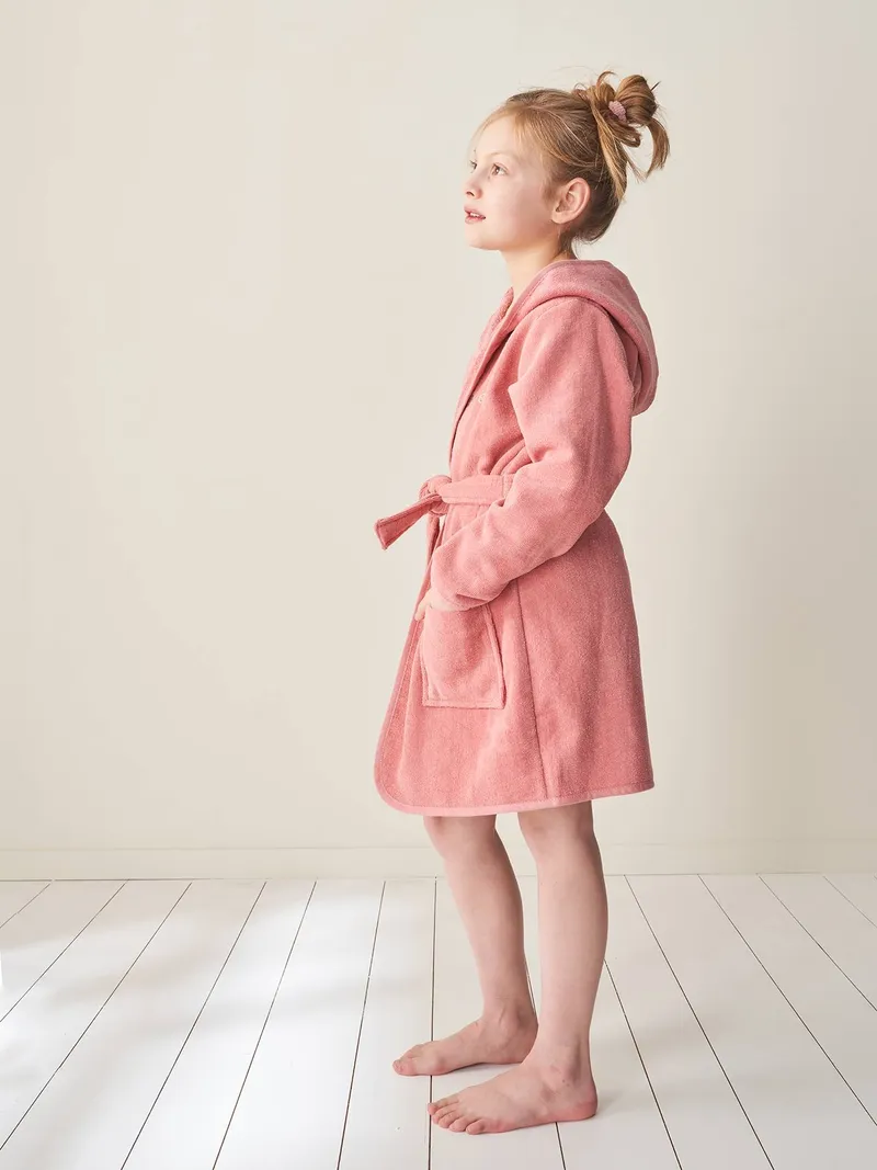 Vertbaudet Kinder Bademantel personalisierbar, Rosenholz, – Produktbild 2 von 4