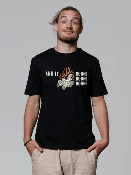 watapparel watapparel T-Shirt Unisex And it burns, Black, – Produktbild 1 von 3