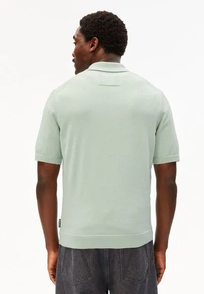 ARMEDANGELS ARMEDANGELS KNIT POLO Herren Strick-Polo aus 100% Bio-Baumwolle, Foam, – Produktbild 2 von 4